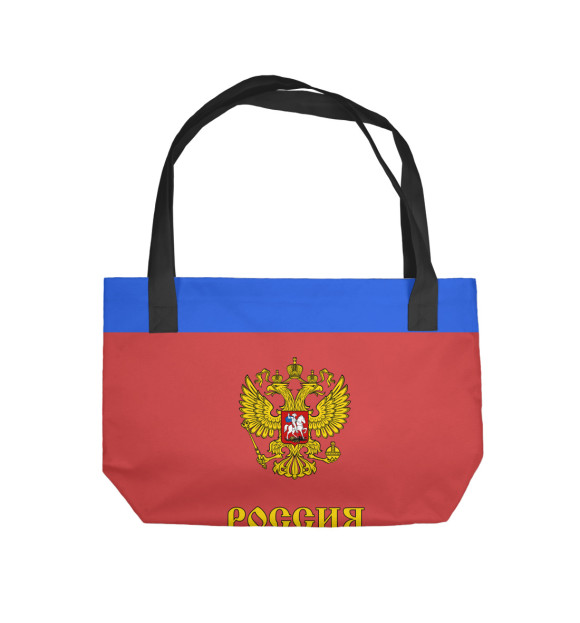 Пляжная сумка с изображением Сборная России по хоккею цвета 