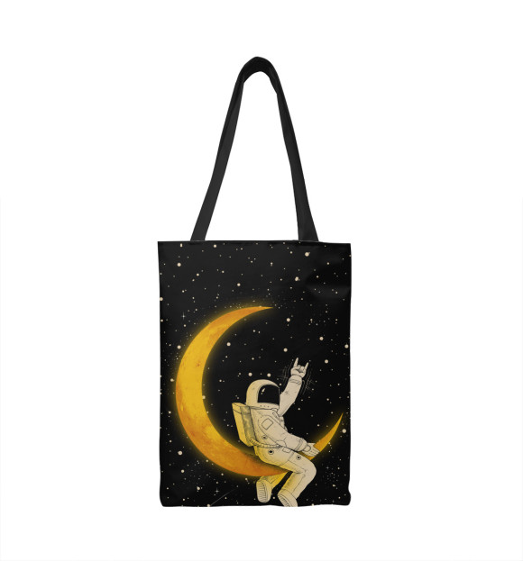 Сумка-шоппер с изображением Лунный наездник цвета 