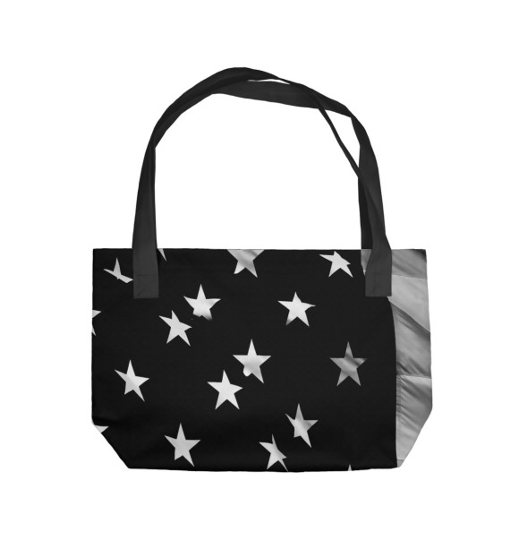 Пляжная сумка с изображением Black flag USA цвета 