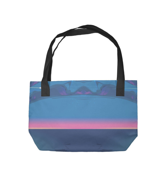 Пляжная сумка с изображением Милый единорог цвета 