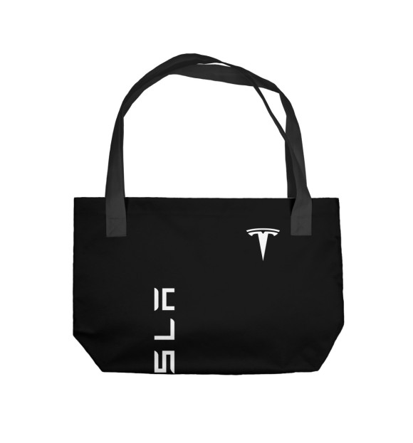 Пляжная сумка с изображением Tesla цвета 