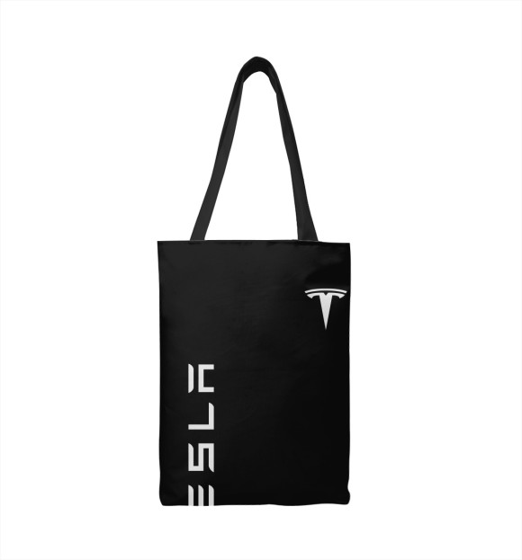 Сумка-шоппер с изображением Tesla цвета 