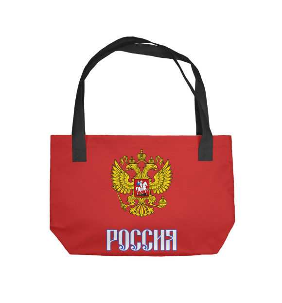 Пляжная сумка с изображением Сборная России цвета 
