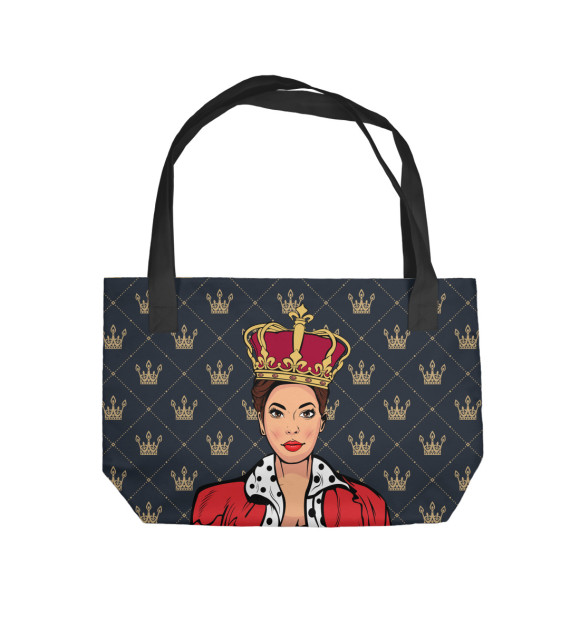 Пляжная сумка с изображением Бизнес королева цвета 