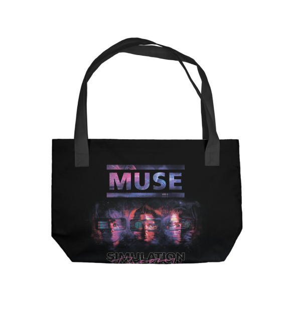 Пляжная сумка с изображением Cyber Muse цвета 