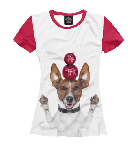 

Футболки Print Bar, Белый, Джек Рассел