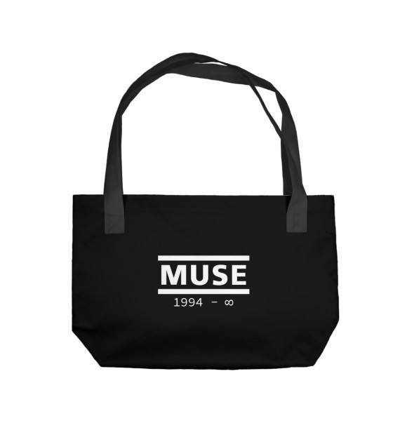 Пляжная сумка с изображением Muse цвета 