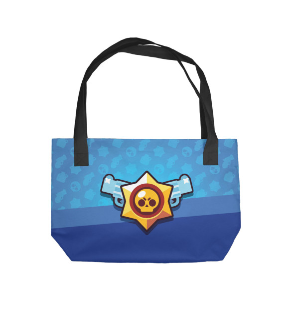 Пляжная сумка с изображением Brawl Stars цвета 