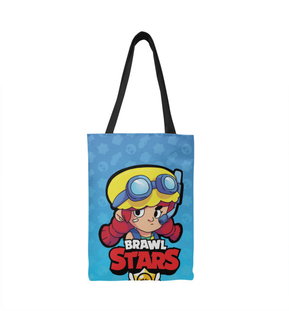 Сумка-шоппер с изображением Brawl Stars - Jessie цвета 
