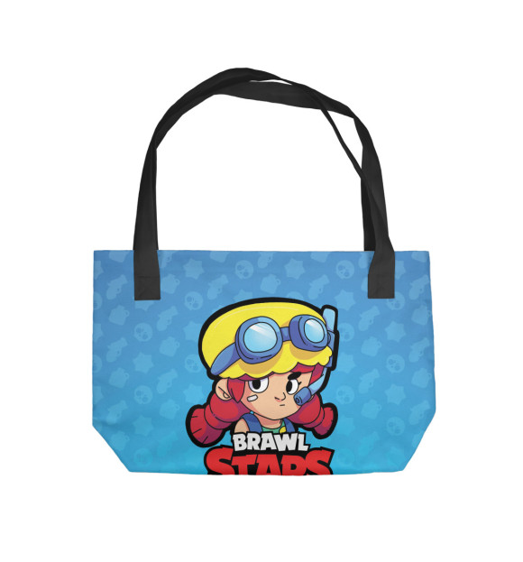 Пляжная сумка с изображением Brawl Stars - Jessie цвета 