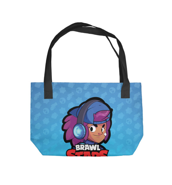 Пляжная сумка с изображением Brawl Stars - Shelly цвета 