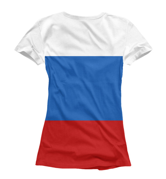Женская футболка с изображением МВД России цвета Белый