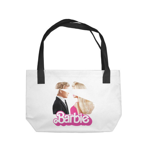 Пляжная сумка с изображением Барби и Кен цвета 