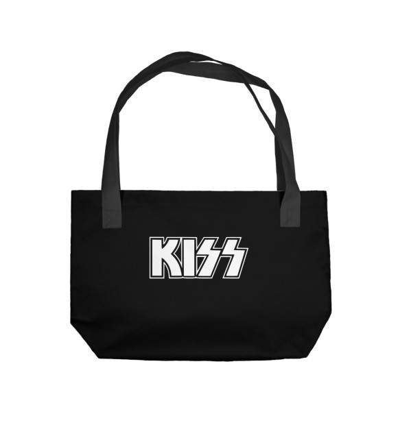 Пляжная сумка с изображением KISS цвета 