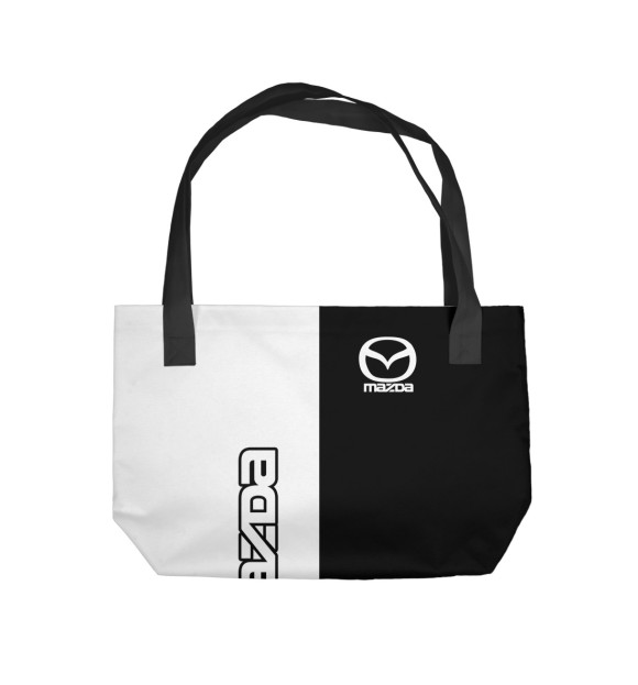 Пляжная сумка с изображением Mazda цвета 