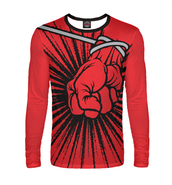 Мужской лонгслив с изображением St.Anger цвета Белый