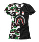 Женская футболка Bape Shark