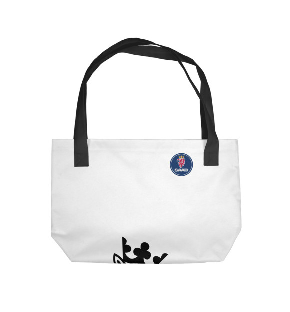 Пляжная сумка с изображением SAAB цвета 