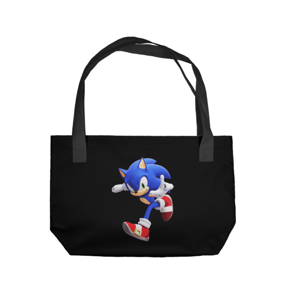 Пляжная сумка с изображением Sonic Jump2 цвета 