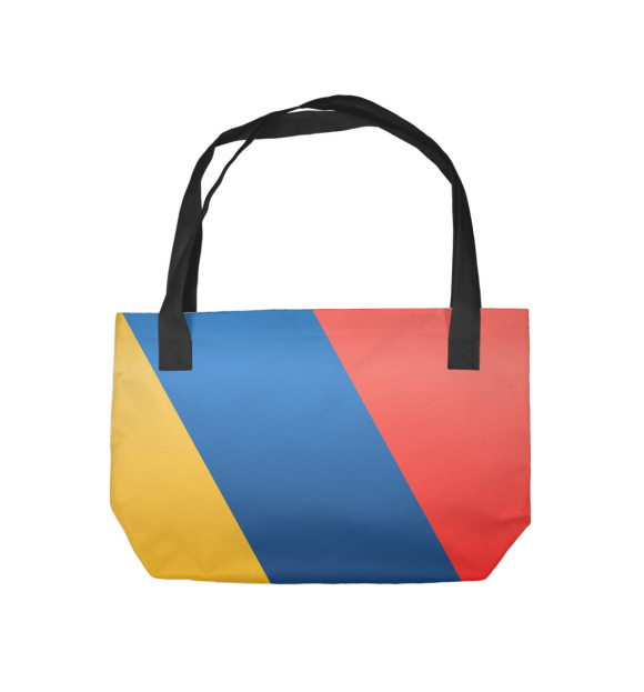 Пляжная сумка с изображением Armenia (Армения) цвета 