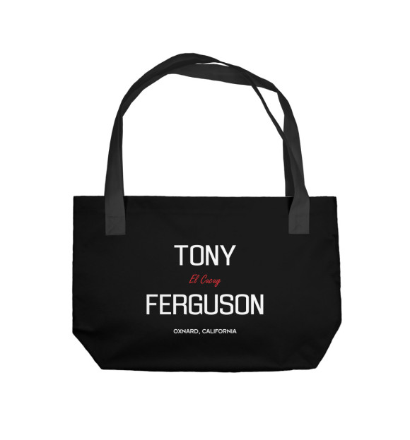 Пляжная сумка с изображением Tony Ferguson El Cucuy цвета 