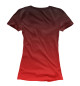 Женская футболка Градиент Красный в Черный