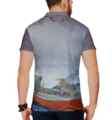 

Поло Print Bar, Белый, The Banner Saga