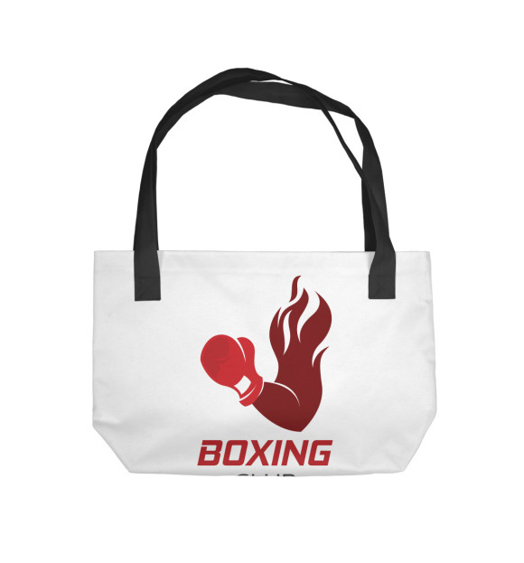 Пляжная сумка с изображением Boxing Club цвета 