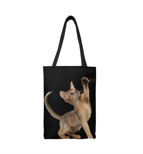 Сумка-шоппер с изображением Абиссинская котёнок цвета 