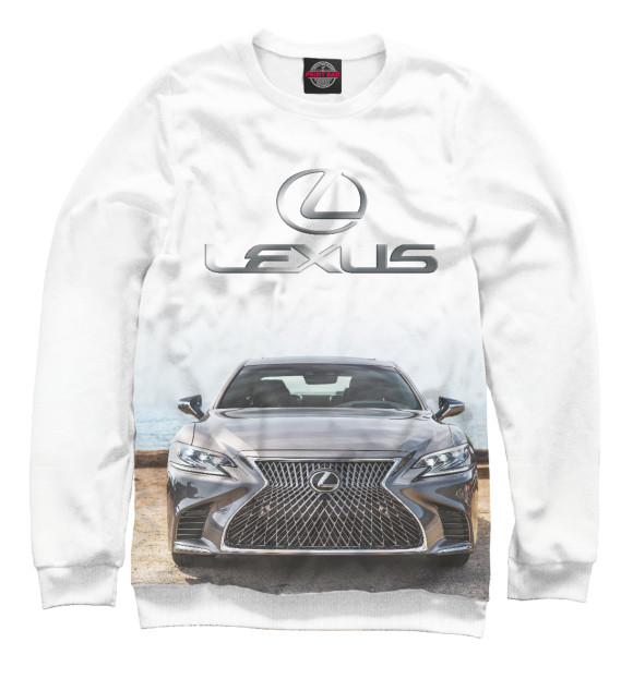 Свитшот для мальчиков с изображением Lexus LS цвета Белый