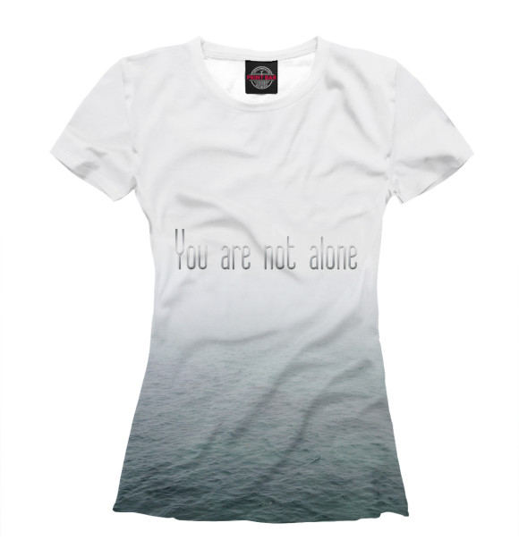 Футболка для девочек с изображением Ты не один цвета Белый