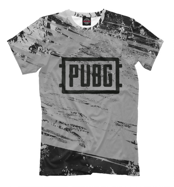 Мужская футболка с изображением PUBG цвета Белый