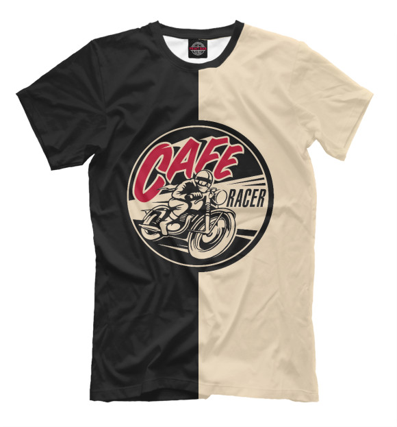 Футболка для мальчиков с изображением Cafe Racer цвета Черный