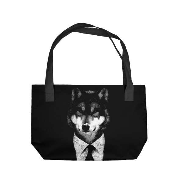 Пляжная сумка с изображением Мистер Волк цвета 