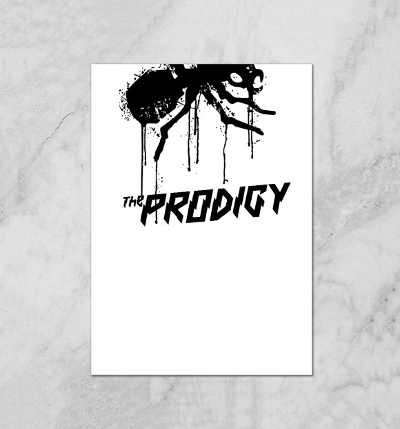 Плакат с изображением The Prodigy цвета Белый