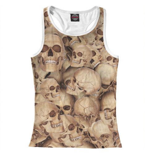 

Майки борцовки Print Bar, Белый, Death's head