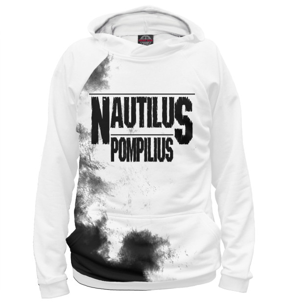 Мужское худи с изображением Nautilus Pompilius цвета Белый
