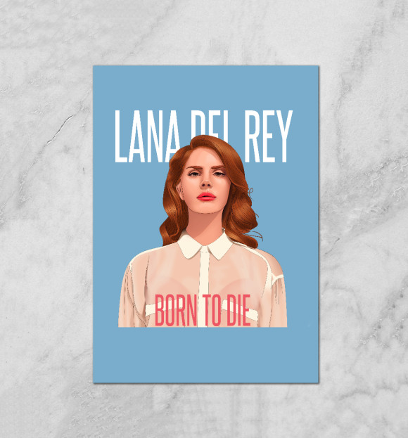Плакат с изображением Lana цвета Белый