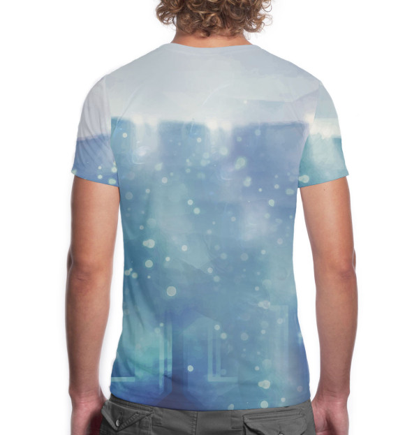 Мужская футболка с изображением Поль Погба цвета Белый