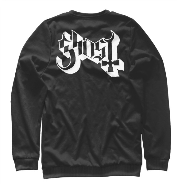 Свитшот для девочек с изображением Ghost цвета Белый