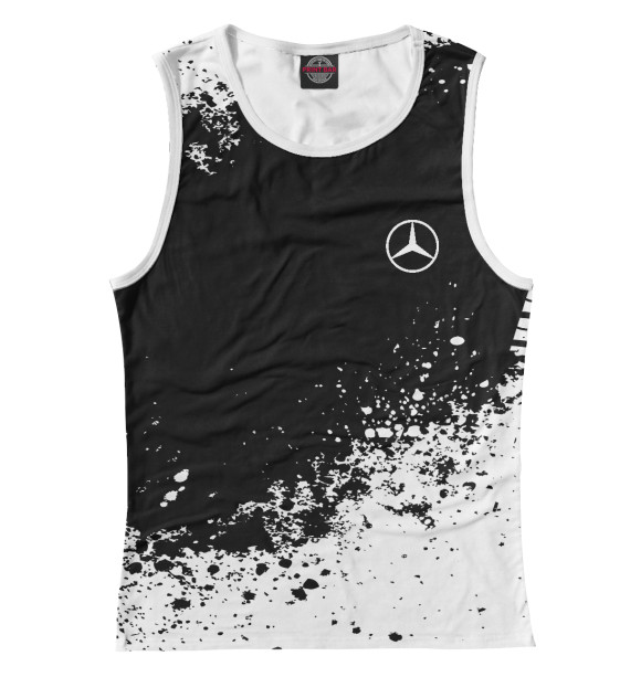 Майка для девочки с изображением Mercedes-Benz abstract sport uniform цвета Белый