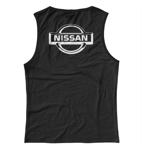 Женская майка с изображением Nissan цвета Белый