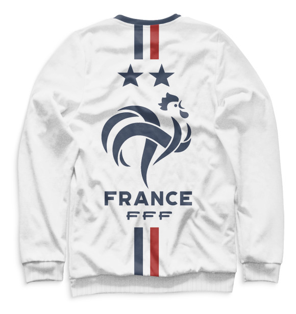 Мужской свитшот с изображением Сборная Франции цвета Белый