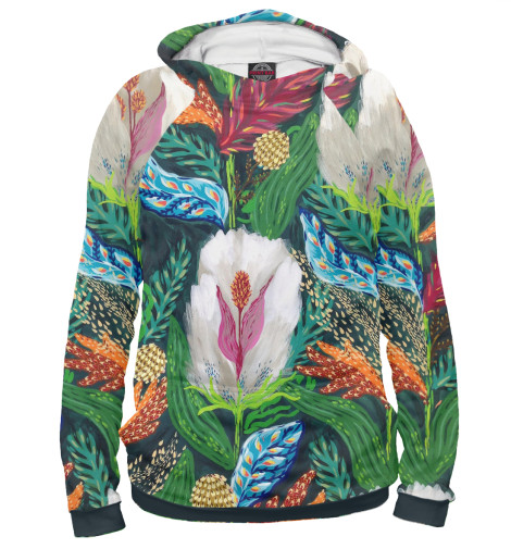 

Худи Print Bar, Белый, Экзотический цветок