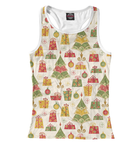 

Майки борцовки Print Bar, Белый, Новый Год