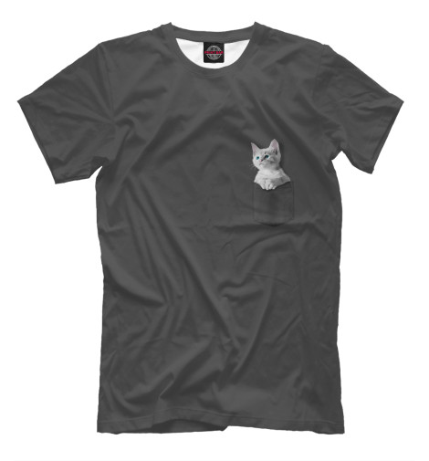 Футболки Print Bar Котенок в кармане футболки print bar котенок в кармашке