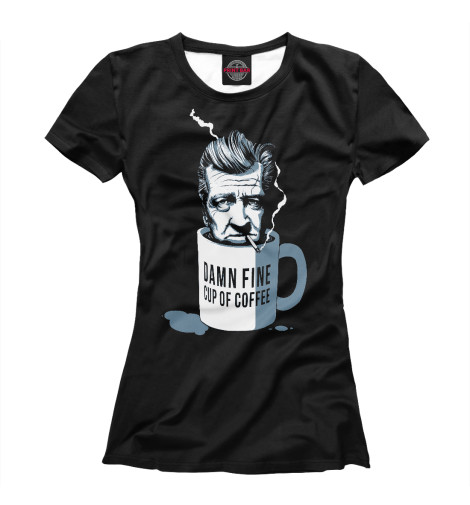 

Футболки Print Bar, Белый, Дэвид Линч