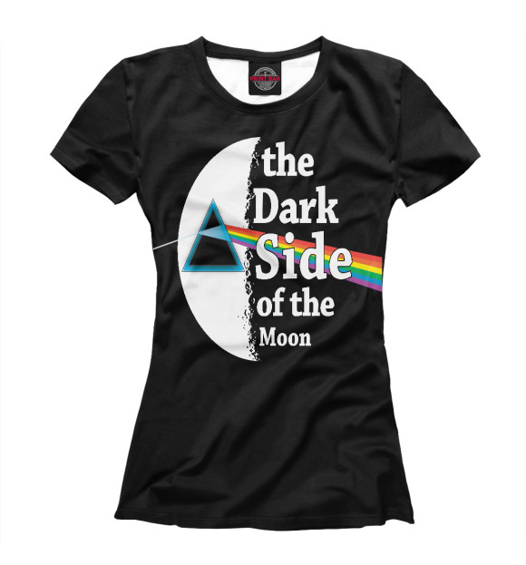 Женская футболка с изображением Pink Floyd цвета Белый
