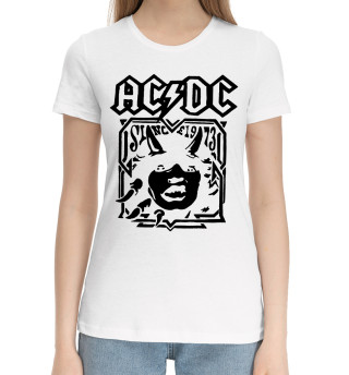 Женская хлопковая футболка AC/DC