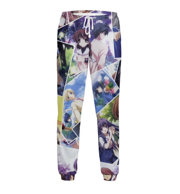 Мужские спортивные штаны с изображением Hentai цвета Белый